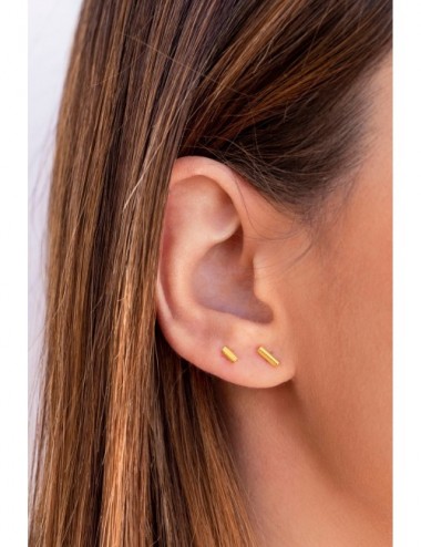 Bar stud earrings - Two...