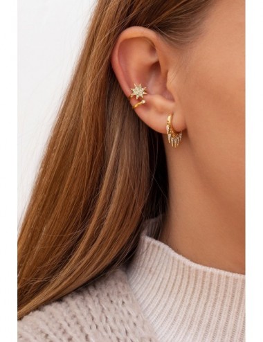 Huggie Hoop Earrings With...