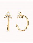 Open hoop earrings with...