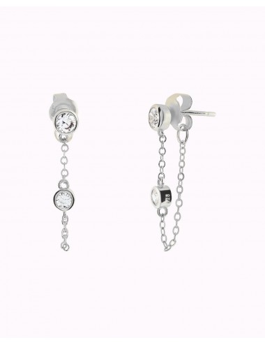 Stud earrings with hanging...