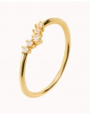 Petite Bague V Zircone