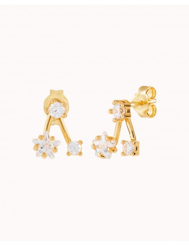 Star CZ Ear Jacket Earrings