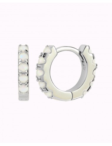 Orecchini Huggie Hoop opale