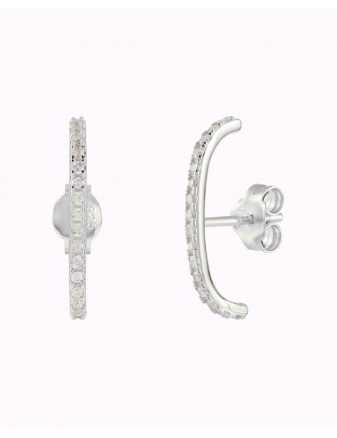 Cz Ear Lobe Cuff Stud Earrings