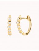 Huggie hoop earrings with...