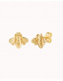 Large bee-shaped stud earrings