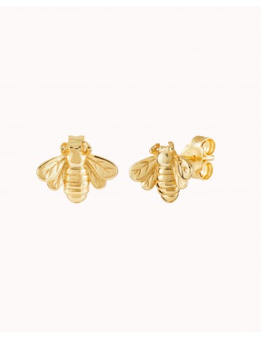 Large bee-shaped stud earrings