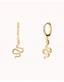 Huggie hoop earrings with...