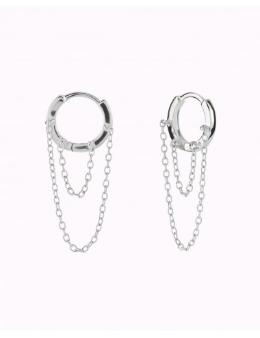 Helix hoop earrings with 2...