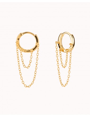 Helix hoop earrings with 2...