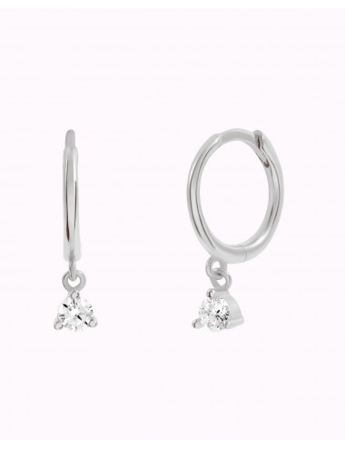 Dangling CZ Huggie Hoop...