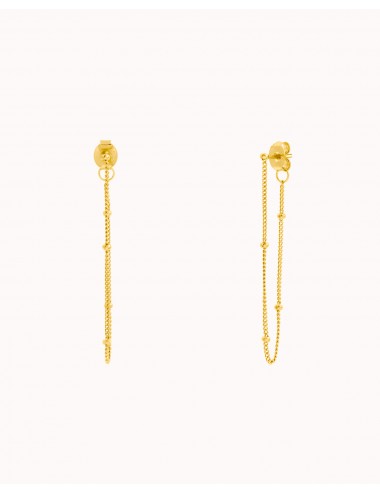 Long chain stud earrings...