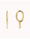 Huggie hoop earrings with...