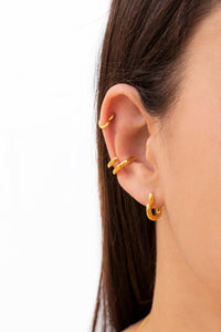 Boucles d'oreilles manchette hélix en forme de cœur