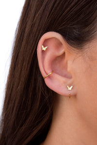 Schmetterlingsförmige offene Creolen