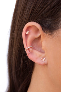 Schmetterlingsförmige offene Creolen