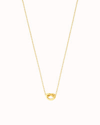 Dainty & Minimalist Heart Love Knot Pendant Chain Necklace
