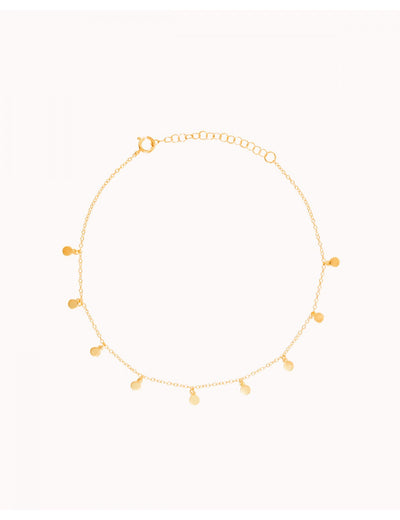 Fußkettchen mit münzförmigen Anhängern