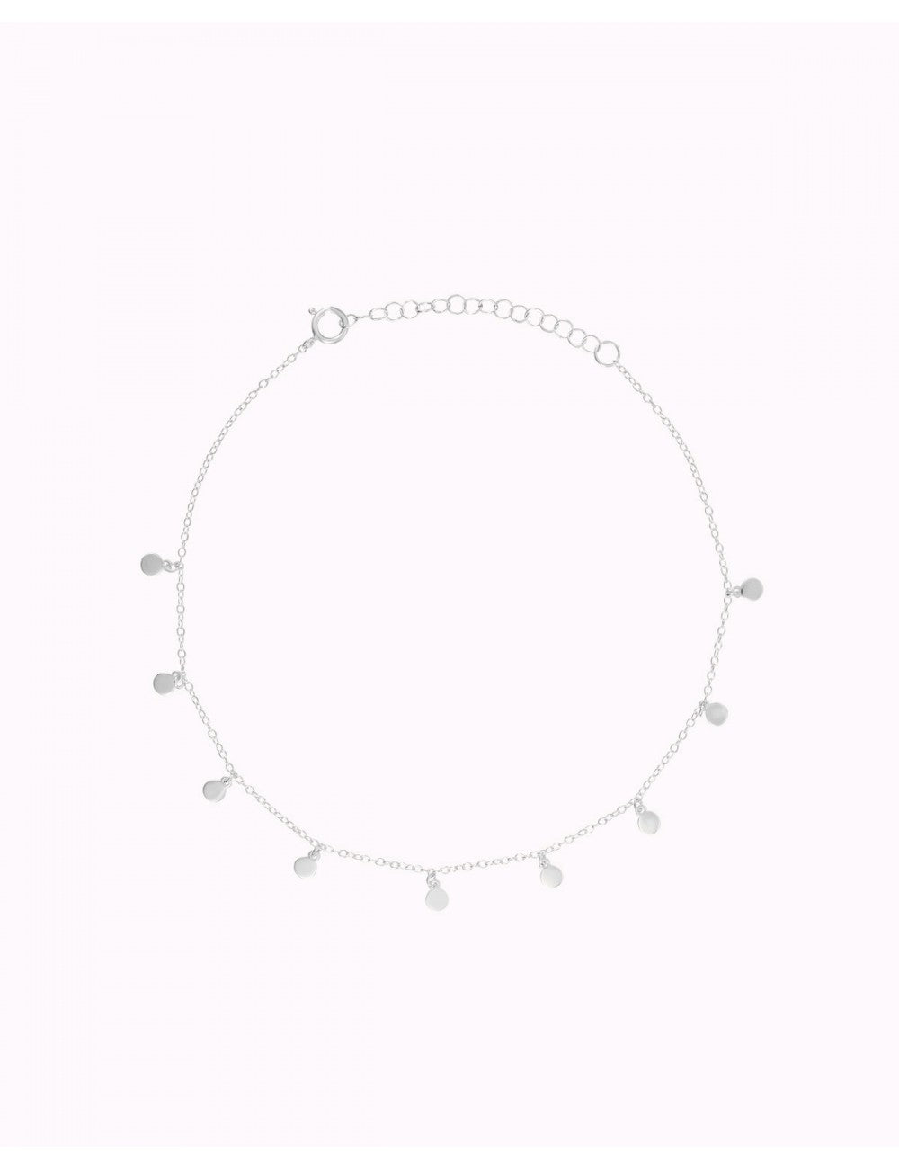 Pulsera tobillera con colgantes en forma de monedas