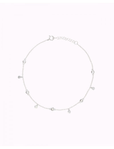 Fußkettchen mit Münzen und Zirkonen