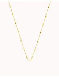 Collar gargantilla de cadena con charms de bolas