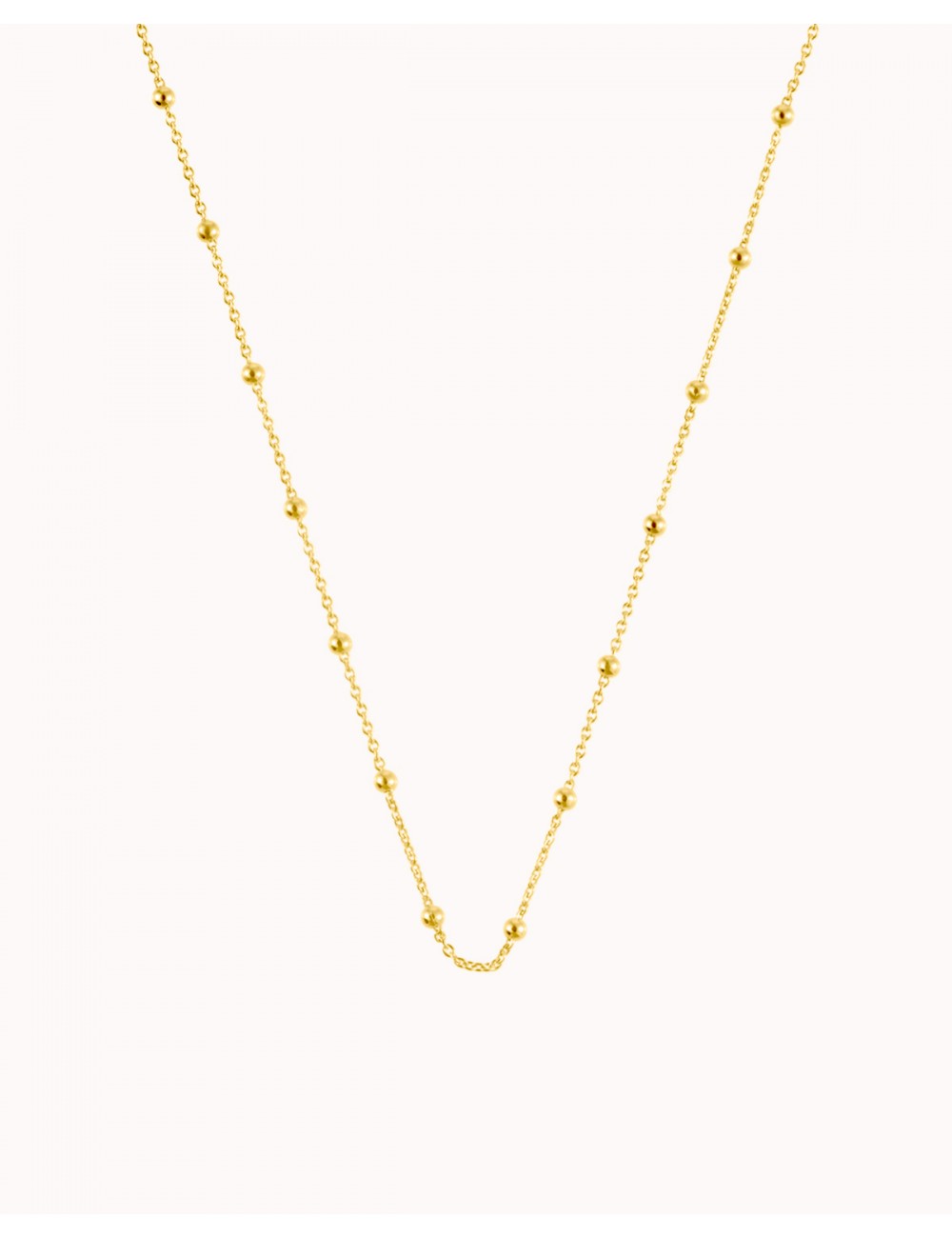 Collar gargantilla de cadena con charms de bolas