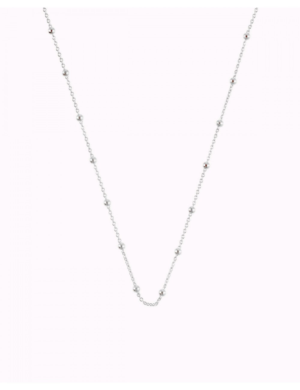 Collar gargantilla de cadena con charms de bolas