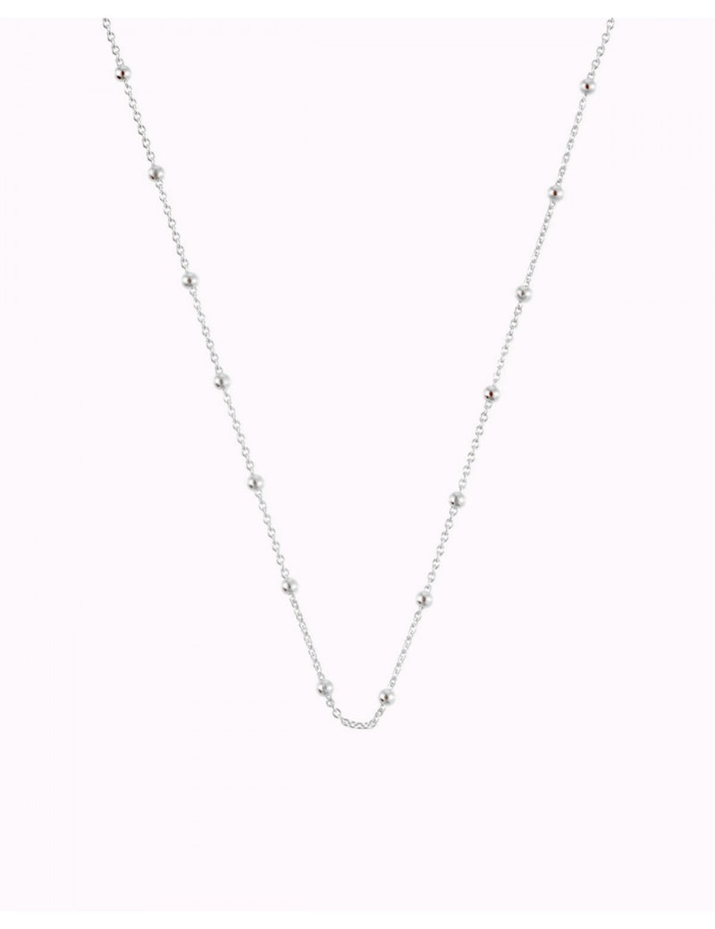 Collar gargantilla de cadena con charms de bolas