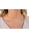 Collar gargantilla de cadena con charms de bolas