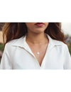 Collar gargantilla de cadena con charms de bolas