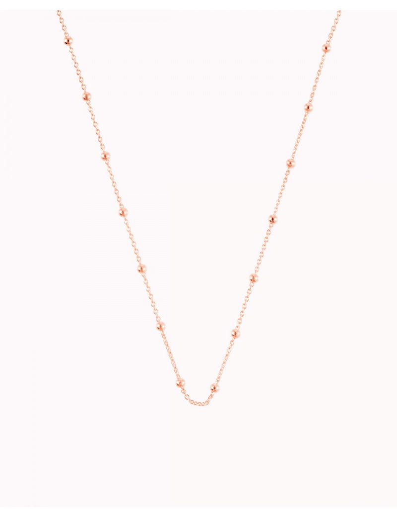 Collar gargantilla de cadena con charms de bolas