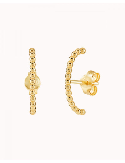 Pendientes stud ear lobe cuff de bolitas