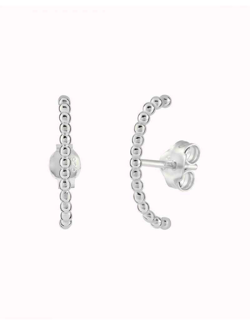 Beaded Ear Lobe Cuff Stud Earrings