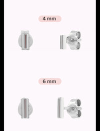Pendientes stud en forma de barra - Dos tamaños disponibles