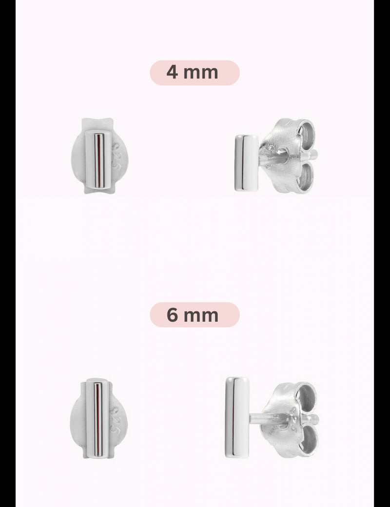 Pendientes stud en forma de barra - Dos tamaños disponibles