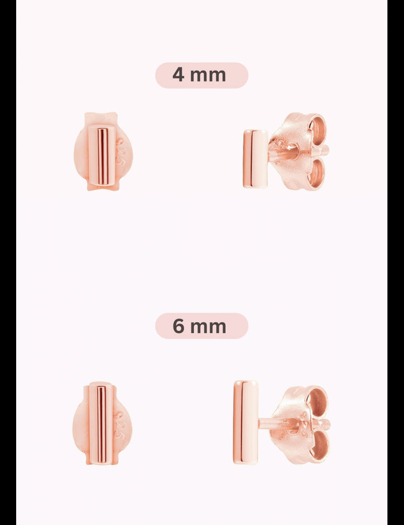 Pendientes stud en forma de barra - Dos tamaños disponibles