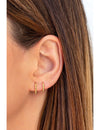 Beaded Huggie Hoop Earrings - Available In Four Sizes