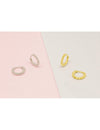 Beaded Huggie Hoop Earrings - Available In Four Sizes