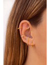 Beaded Huggie Hoop Earrings - Available In Four Sizes