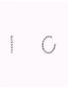 Pendientes conch ear cuff de una banda trenzados