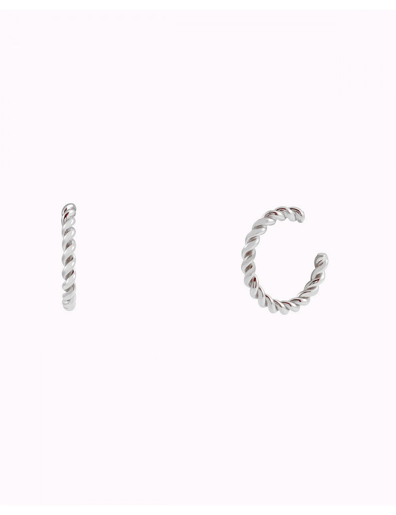 Pendientes conch ear cuff de una banda trenzados