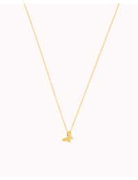 Butterfly-Shaped Pendant Necklace