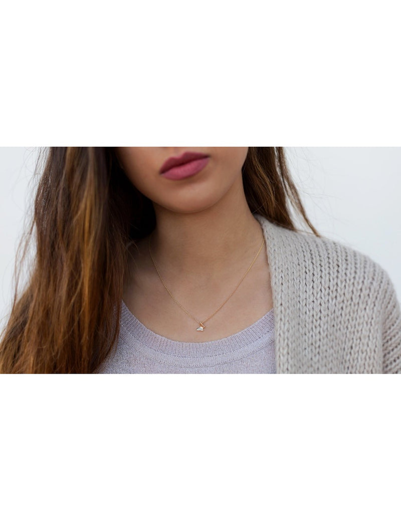 Butterfly-Shaped Pendant Necklace
