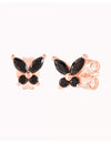 Marquise & Round CZ Butterfly Shaped Stud Earrings