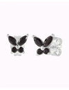 Marquise & Round CZ Butterfly Shaped Stud Earrings