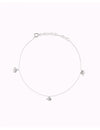 Chain Anklet Bracelet with Lucky Elephant Pendants