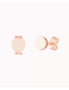 Circle Dot Stud Earrings - Three different diameters available