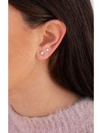 Circle Dot Stud Earrings - Three different diameters available