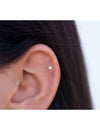 Circle Dot Stud Earrings - Three different diameters available