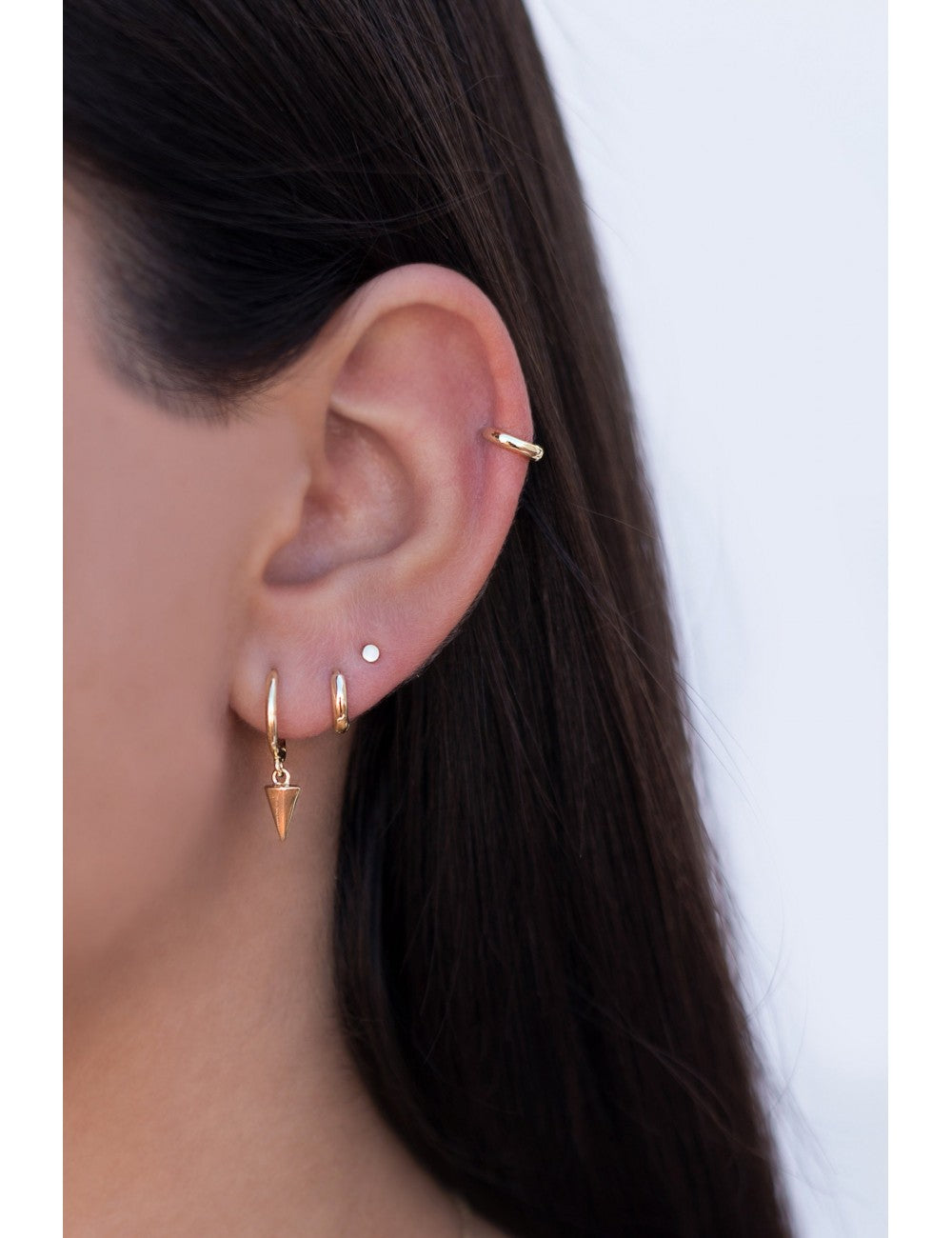 Circle Dot Stud Earrings - Three different diameters available
